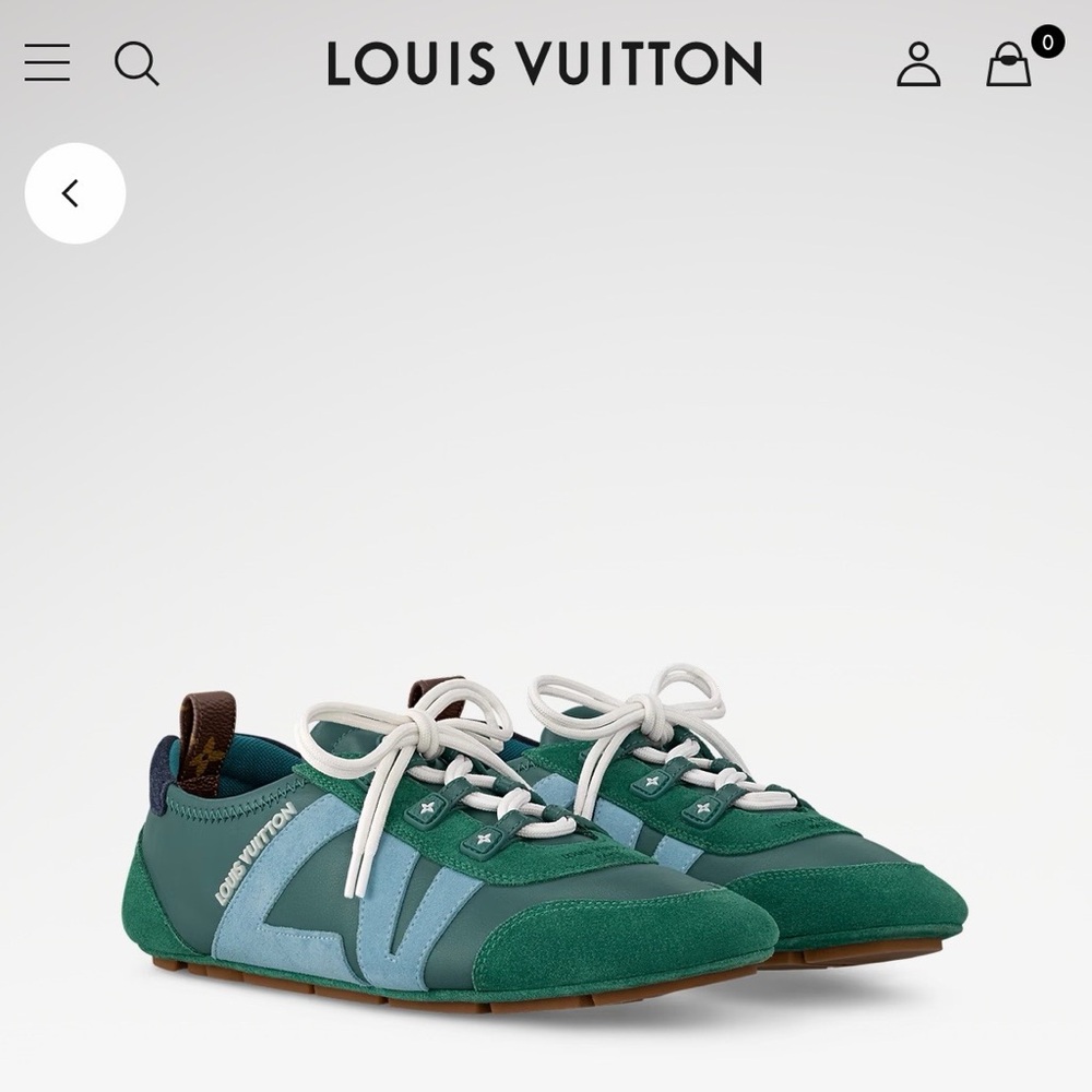 Louis Vuitton Green and Teal Sneakerina